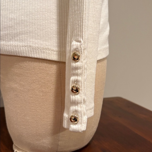 TALBOTS RIBBED FUNNEL NECK PULLOVER SIZE M PETITE - Picture 5 of 10